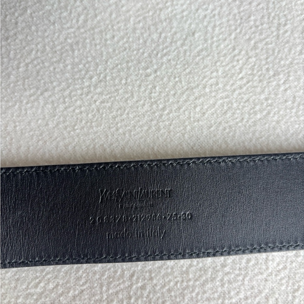 Yves Saint Laurent Patent Buckle Belt - Picture 3 of 8